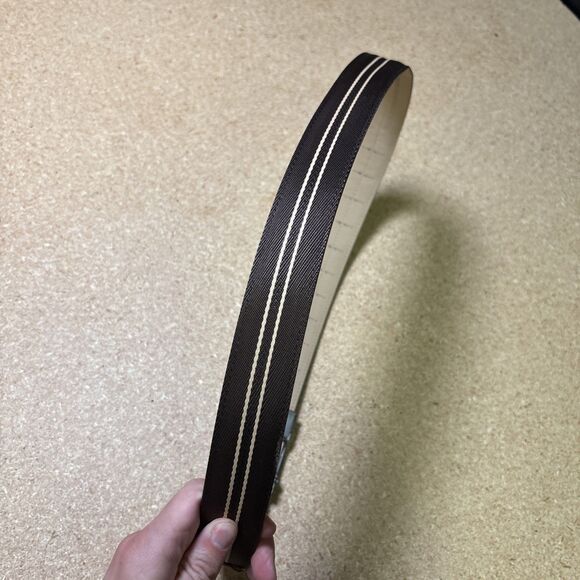 Nexbelt Genuine Leather Canvas Brown No Holes Adjustable Belt Mens 25”-35" - Picture 5 of 5